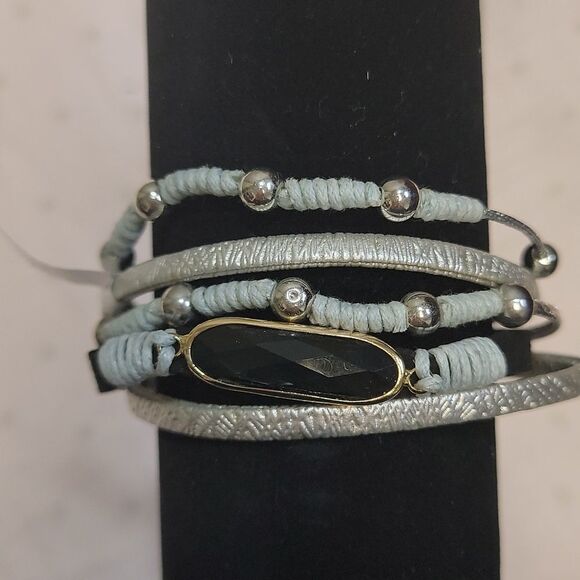 Francesca's Anastasia Gray Five Strand Bracelet - Picture 2 of 6